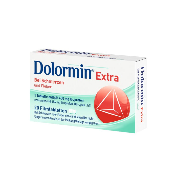 Dolormin extra Filmtabletten bei Schmerzen und Fieber, 20 St. Tabletten