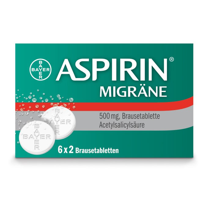 Aspirin Migräne Brausetabletten, 12 St. Tabletten