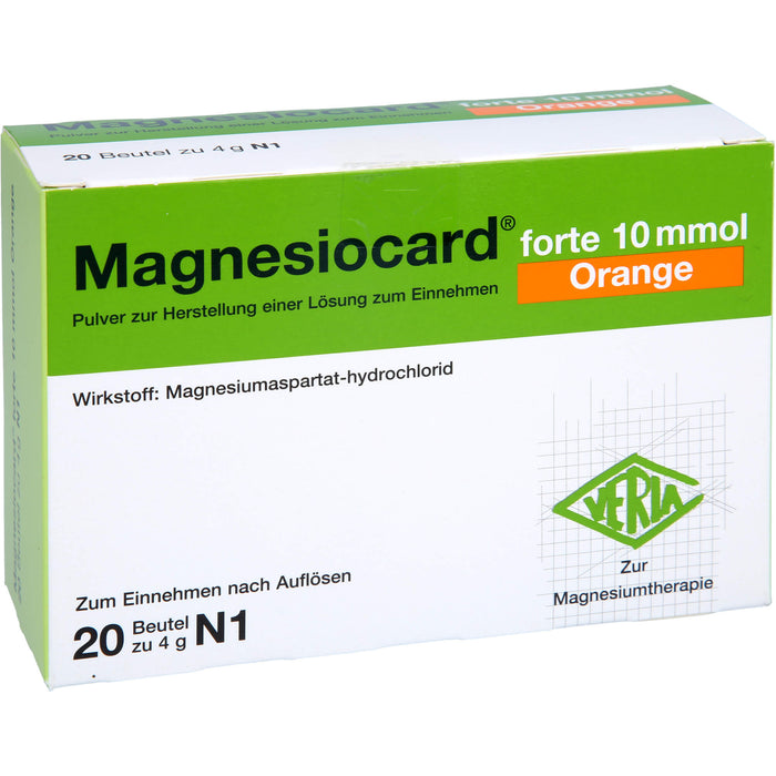 Magnesiocard forte 10 mmol Orange, Pulver zur Herstellung einer Lösung zum Einnehmen, 20 St PLE