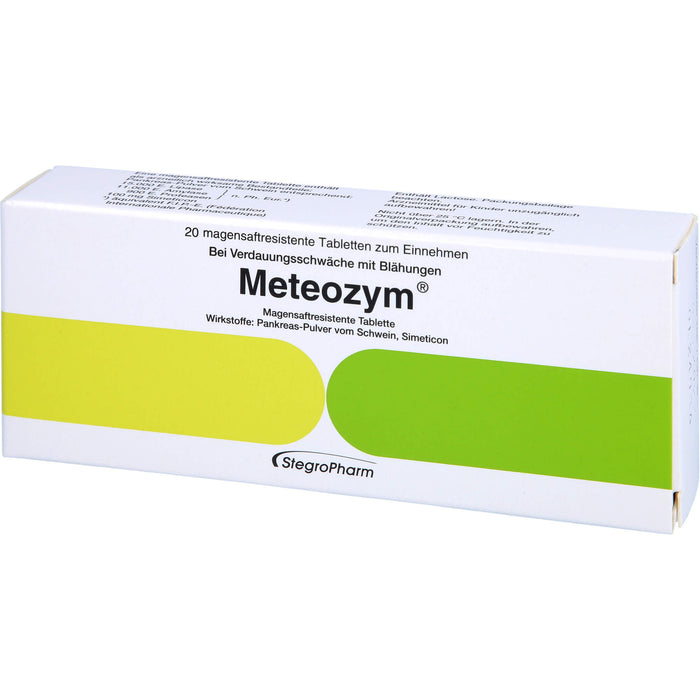 Meteozym, Magensaftresistente Tablette, 20 St FTA