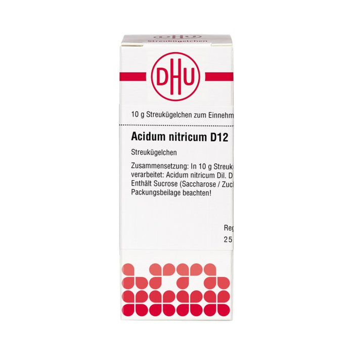 DHU Acidum nitricum D12 Streukügelchen, 10 g Globuli