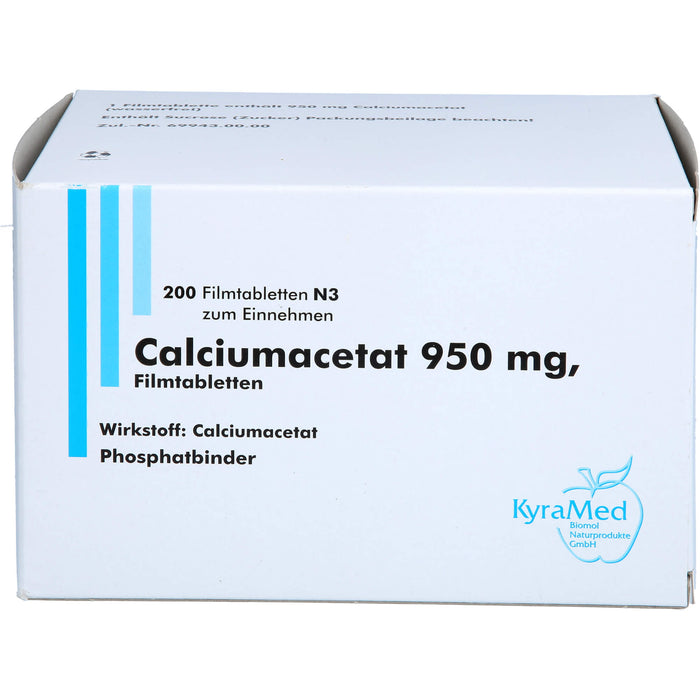 Calciumacetat 950 mg, Filmtabletten, 200 St FTA