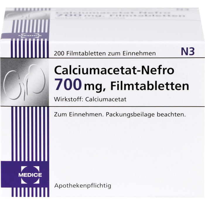 Calciumacetat-Nefro 700 mg, Filmtabletten, 200 St FTA