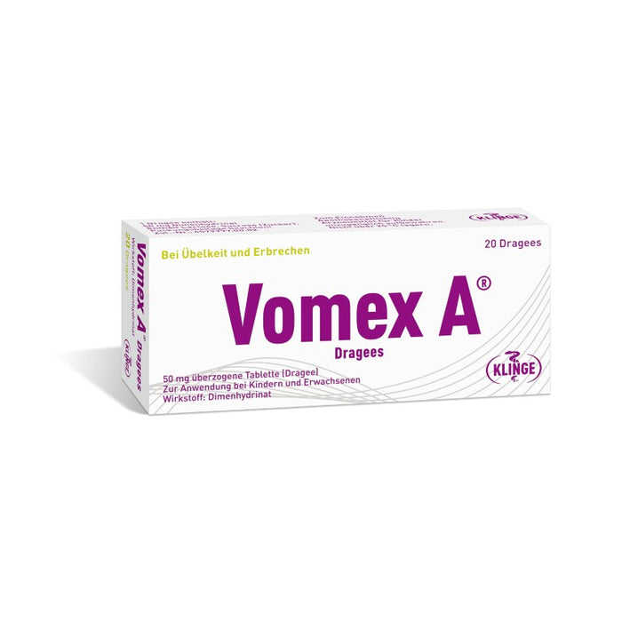 Vomex A Dragees, 20 St. Tabletten