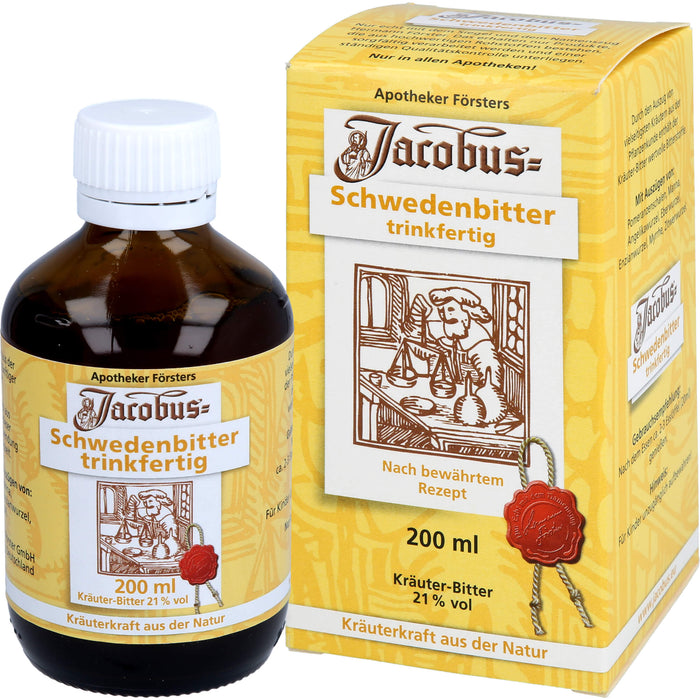 Jacobus Schwedenbitter trinkfertig, 200 ml FLU