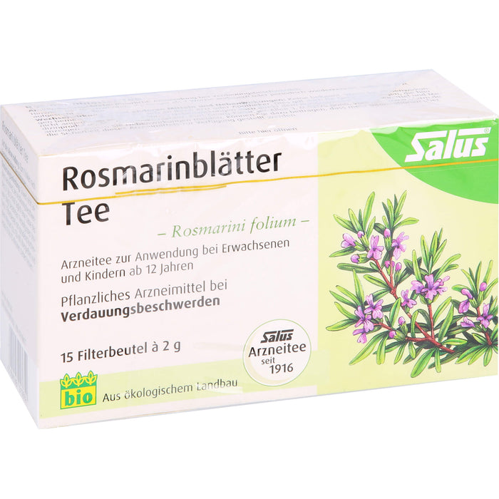 Rosmarinblätter Arzneitee Rosmarini folium Salus, 15 St FBE