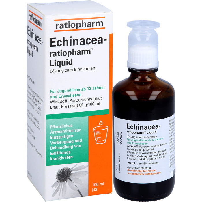 Echinacea-ratiopharm Liquid pflanzliches Immunstimulanz, 100 ml Lösung