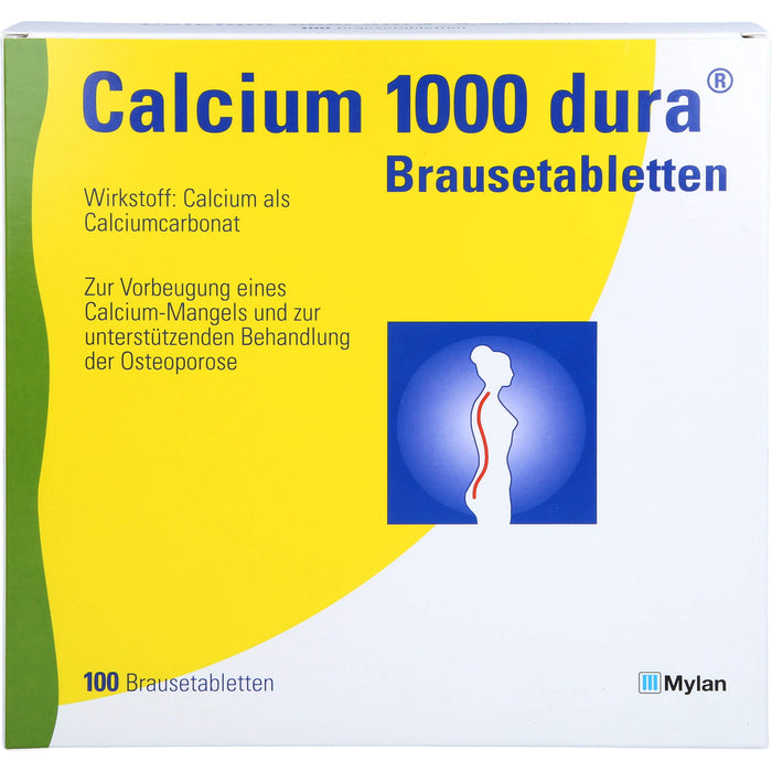Calcium 1000 dura Brausetabletten, 100 St BTA