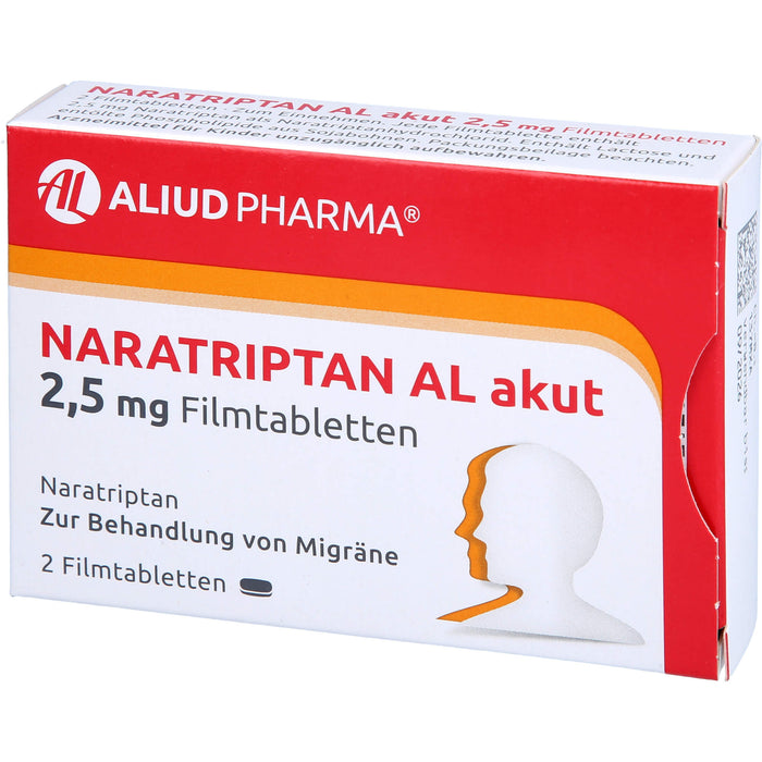 Naratriptan AL akut 2,5 mg Filmtabletten, 2 St. Tabletten