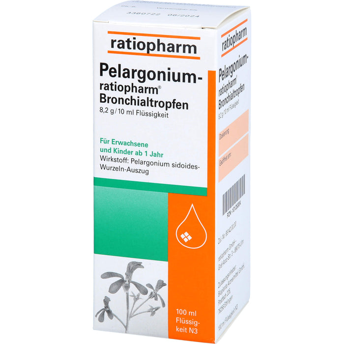 Pelargonium-ratiopharm Bronchialtropfen, 100 ml Lösung