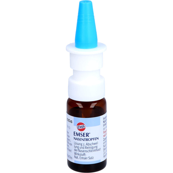 EMSER Nasentropfen zur Abschwellung und Reinigung der Nasenschleimhaut, 10 ml Lösung