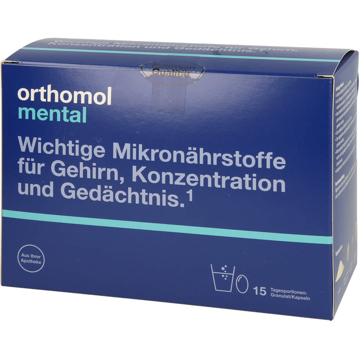 orthomol Mental Granulat/Kapseln, 15 St. Portionen