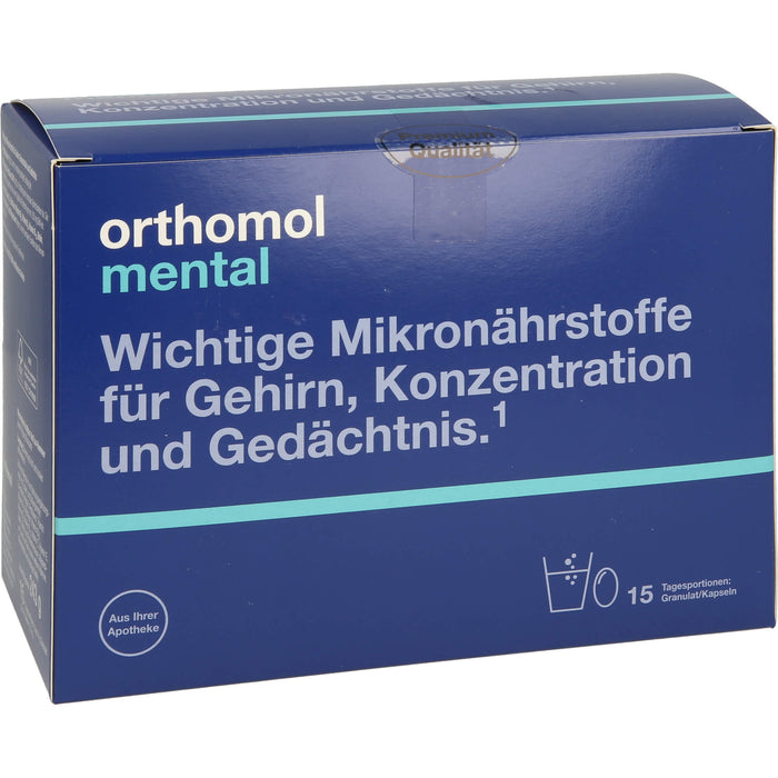 orthomol Mental Granulat/Kapseln, 15 St. Portionen