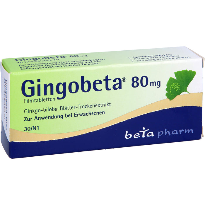 Gingobeta 80 mg Filmtabletten, 30 St FTA