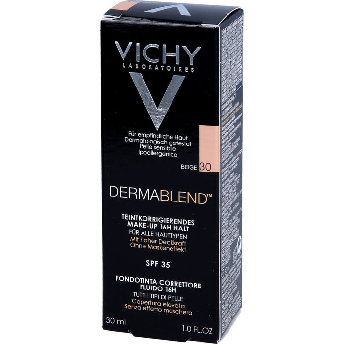 VICHY Dermablend korrigierendes Fluid Make-Up 30 Beige, 30 ml Creme