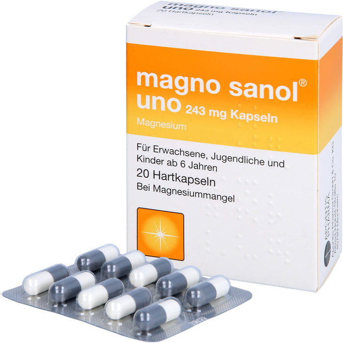magno sanol uno 243 mg Kapseln, 20 St HKP