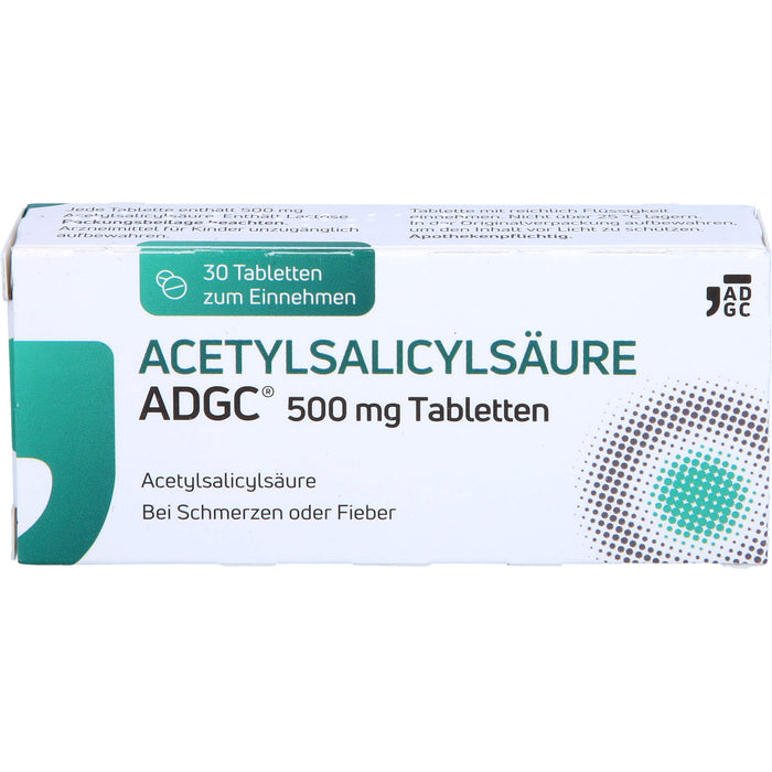 Acetylsalicyl Adgc 500mg, 30 St TAB