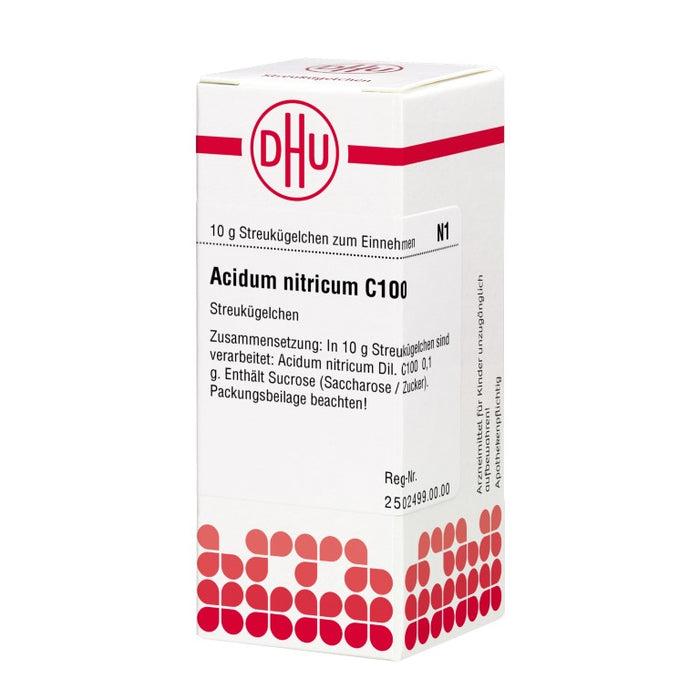 DHU Acidum nitricum C100 Streukügelchen, 10 g Globuli