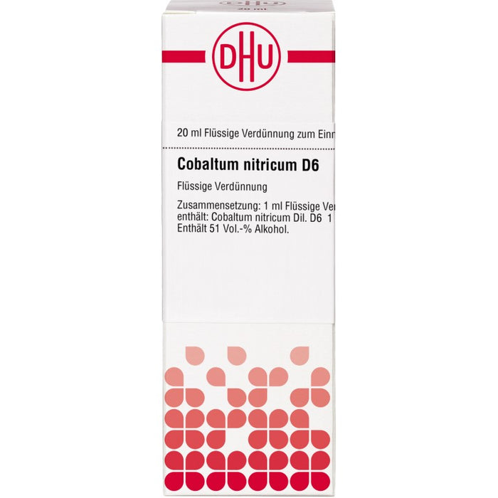 DHU Cobaltum nitricum D6 Dilution, 20 ml Lösung