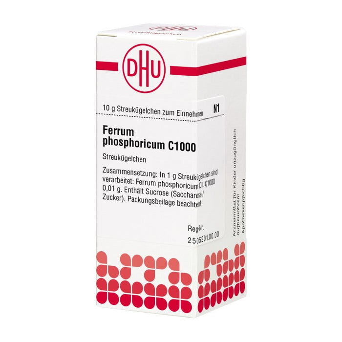 DHU Ferrum phosphoricum C1000 Streukügelchen, 10 g Globuli