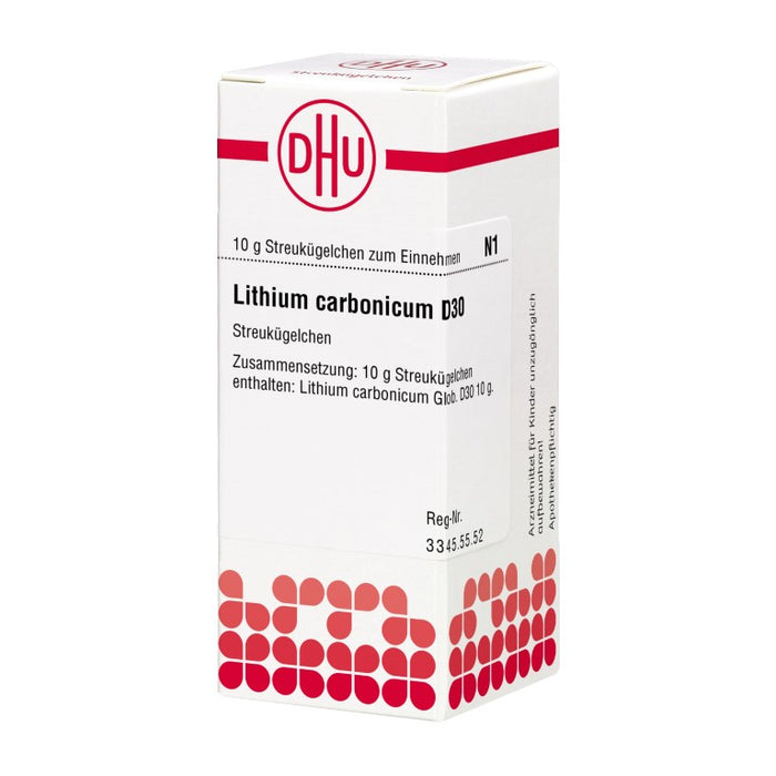 DHU Lithium carbonicum D30 Streukügelchen, 10 g Globuli