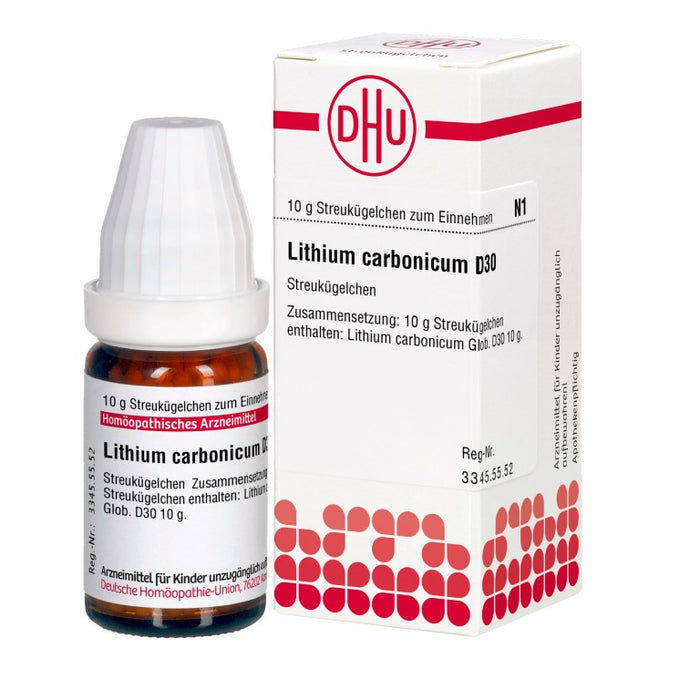 DHU Lithium carbonicum D30 Streukügelchen, 10 g Globuli