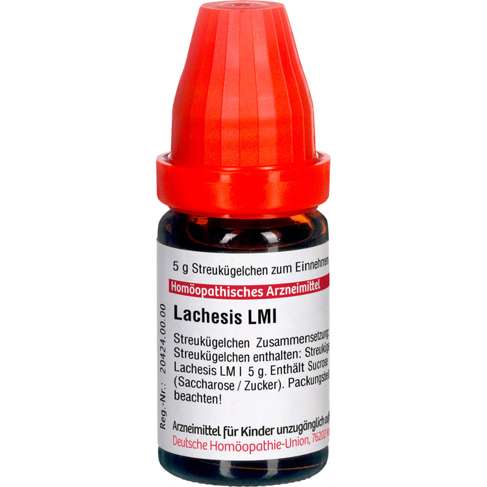 DHU Lachesis LM I Streukügelchen, 5 g Globuli
