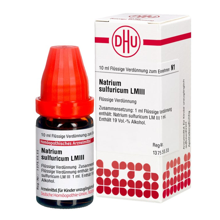 DHU Natrium sulfuricum LM III Dilution, 10 ml Lösung