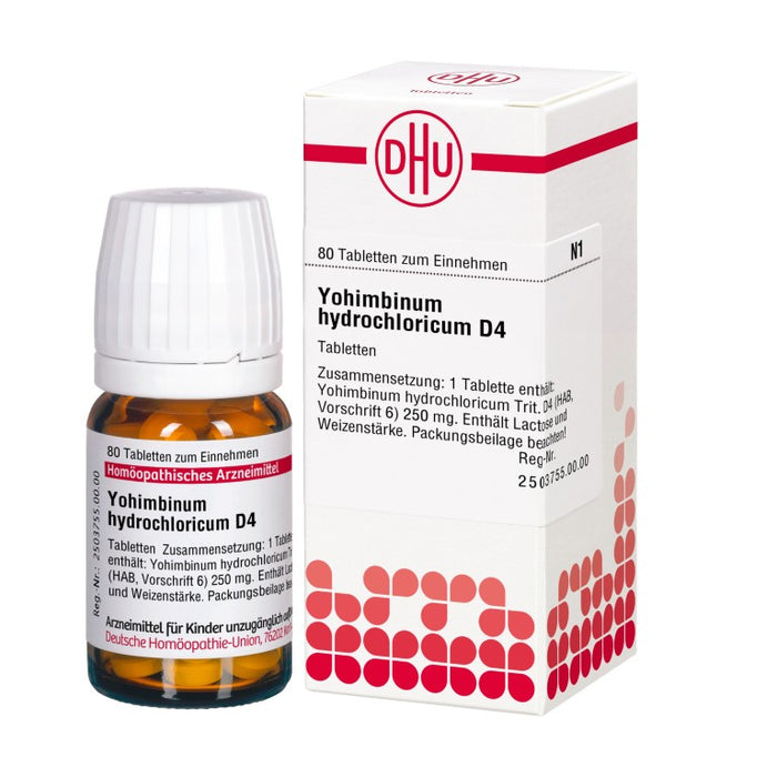 DHU Yohimbinum hydrochloricum D 4 Tabletten, 80 St. Tabletten
