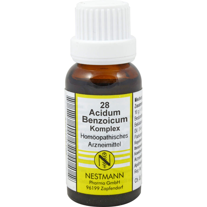 NESTMANN 28 Acidum benzoicum Komplex Mischung, 20 ml Lösung