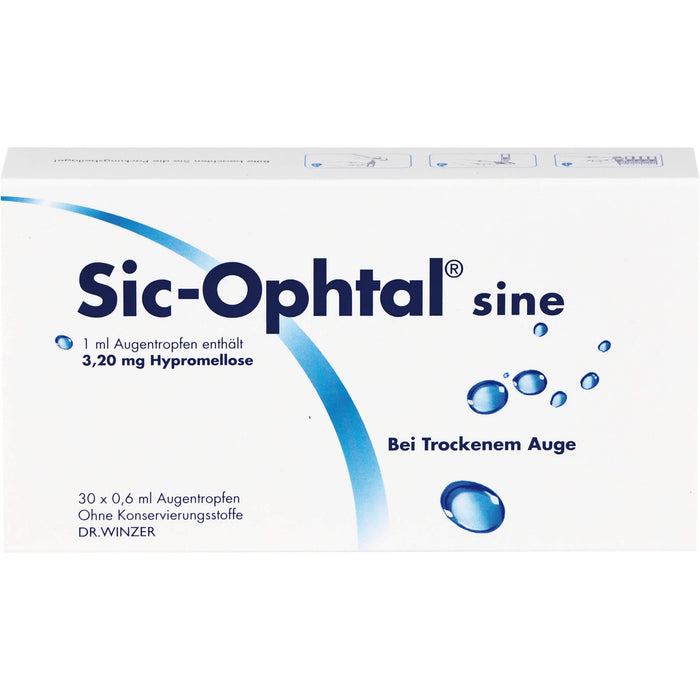 Sic-Ophtal sine, 30X0.6 ml ATR