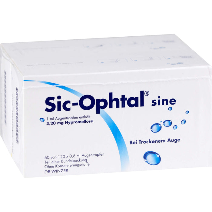 Sic-Ophtal sine, 120X0.6 ml ATR