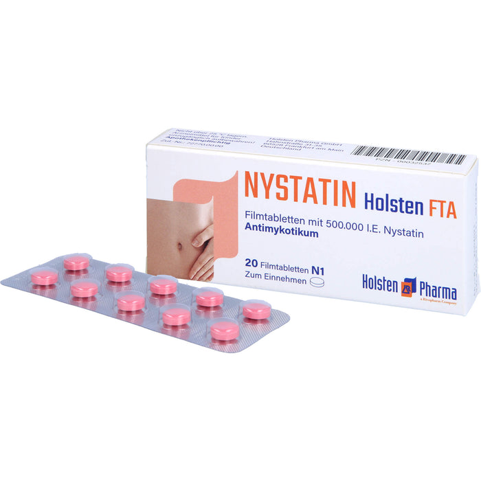 Nystatin Holsten Filmtabletten, 20 St. Tabletten