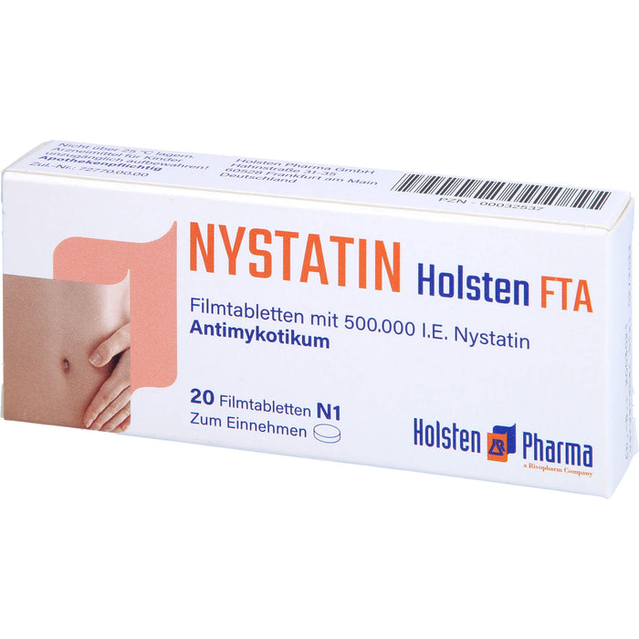 Nystatin Holsten Filmtabletten, 20 St. Tabletten