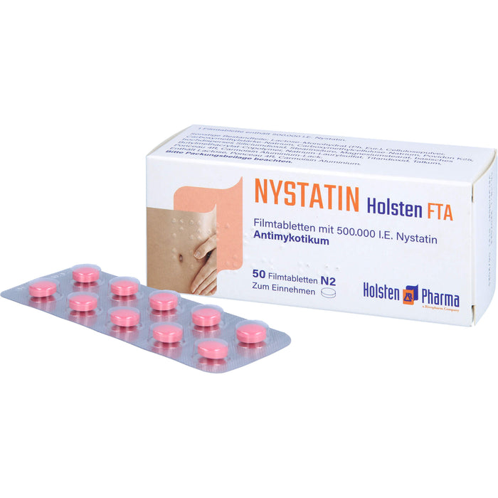Nystatin Holsten Filmtabletten, 50 St. Tabletten