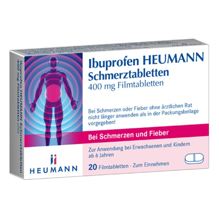 Ibuprofen Heumann Schmerztabletten 400 mg, 20 St. Tabletten