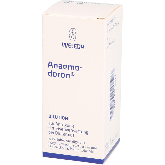 WELEDA Anaemodoron Dilution zur Anregung der Eisenverwertung bei Blutarmut, 50 ml Lösung