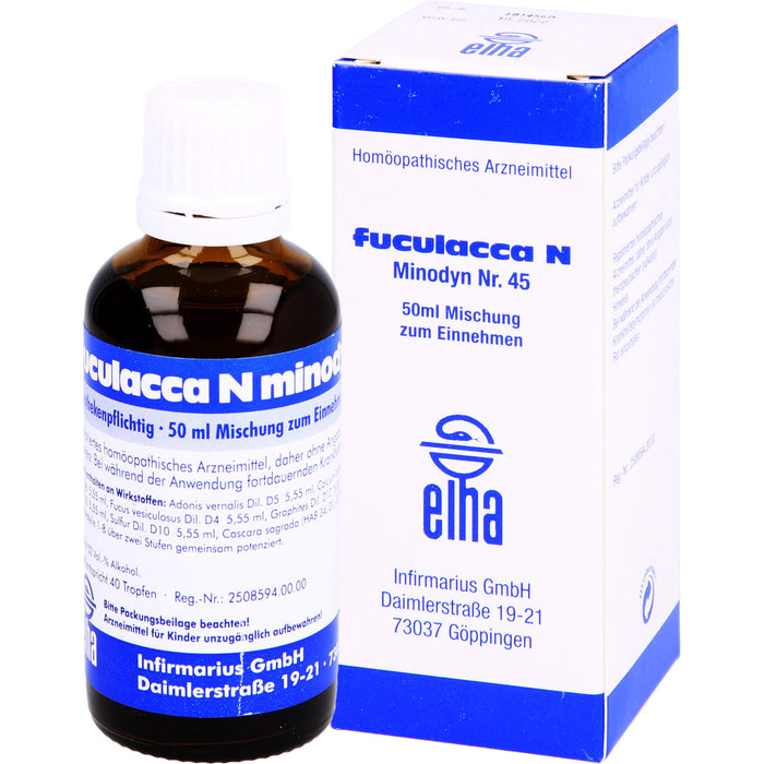 Infirmarius fuculacca N minodyn Nr. 45 Tropfen, 50 ml Lösung