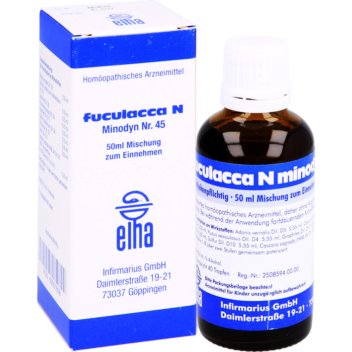 Infirmarius fuculacca N minodyn Nr. 45 Tropfen, 50 ml Lösung