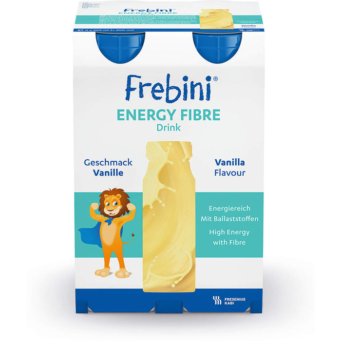 Frebini energy DRINK Vanille Trinkflasche, 4X200 ml FLU