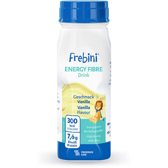 Frebini energy DRINK Vanille Trinkflasche, 4X200 ml FLU
