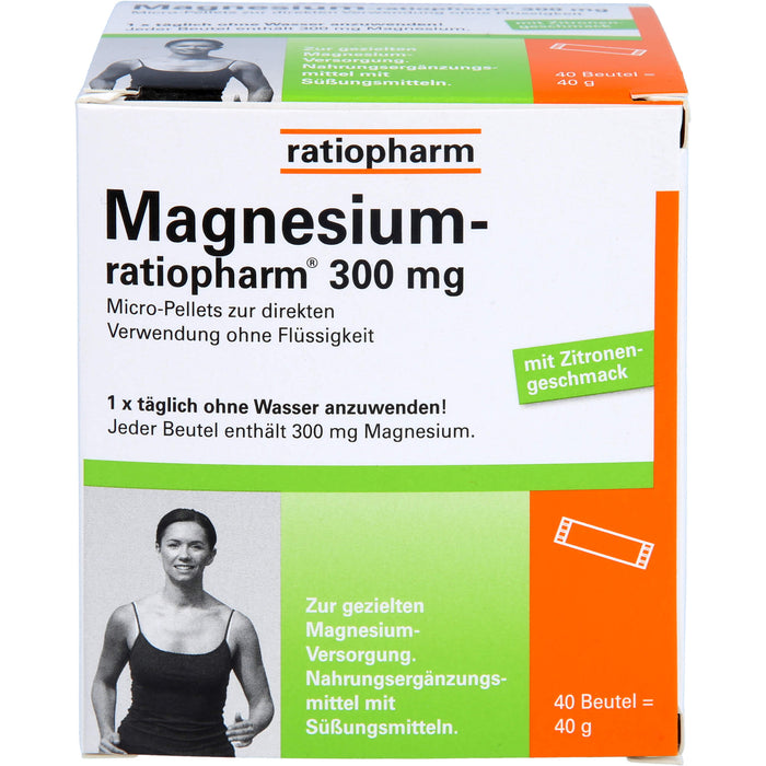 Magnesium-ratiopharm 300 mg Beutel, 40 St. Beutel