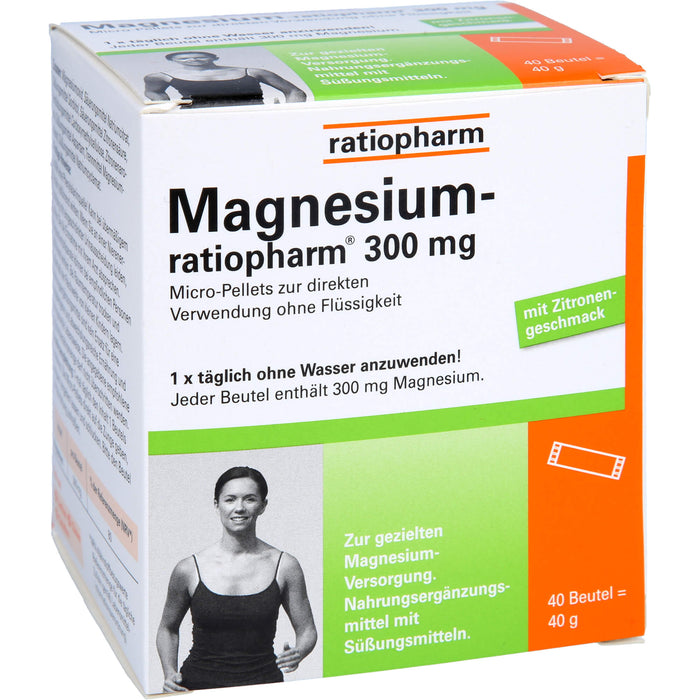 Magnesium-ratiopharm 300 mg Beutel, 40 St. Beutel