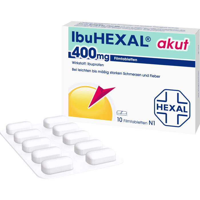 IbuHEXAL akut 400 mg, 10 St. Tabletten