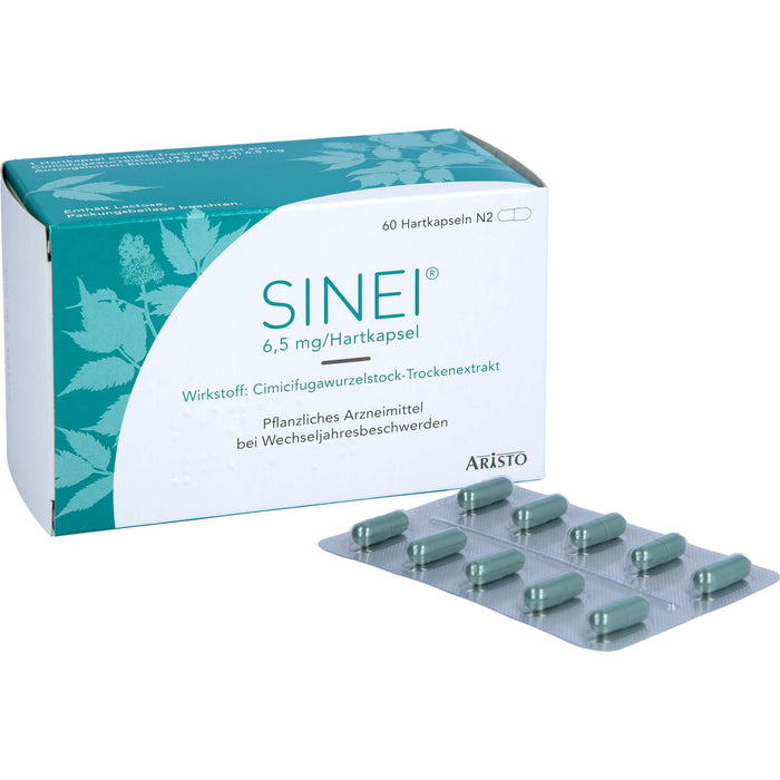 ARISTO SINEI 6,5 mg Hartkapseln bei Wechseljahresbeschwerden, 60 St. Kapseln
