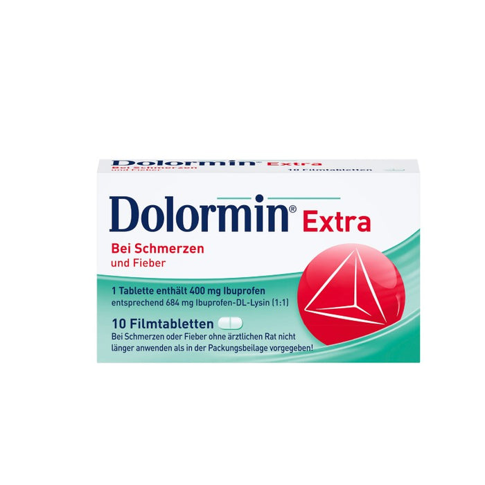 Dolormin extra Filmtabletten bei Schmerzen und Fieber, 10 St. Tabletten