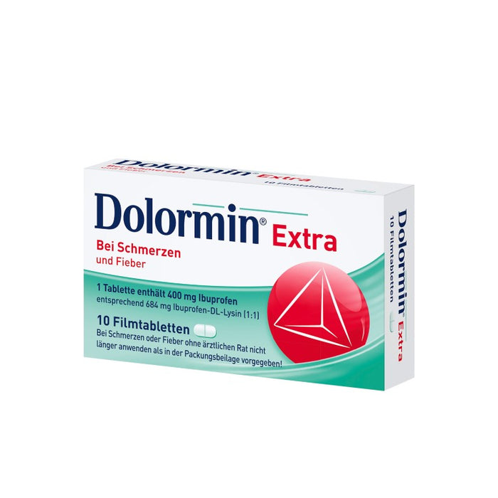 Dolormin extra Filmtabletten bei Schmerzen und Fieber, 10 St. Tabletten