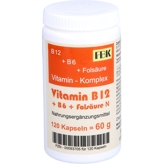 Vitamin B12 + B6 + Folsäure Komplex N, 120 St KAP