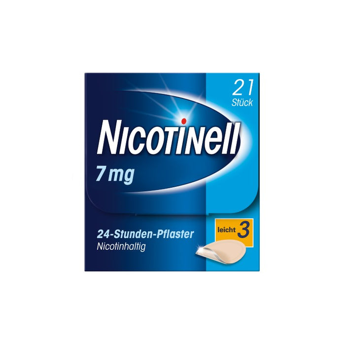 Nicotinell 7 mg/24-Stunden-Pflaster (bisher 17,5 mg) Stärke 3 (leicht), 21 St. Pflaster