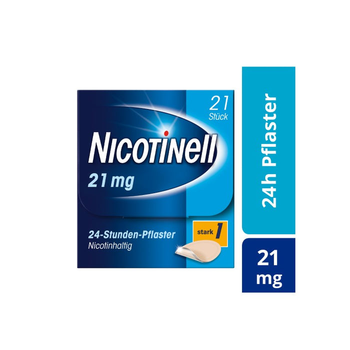 Nicotinell 21 mg/24-Stunden-Pflaster (bisher 52,5 mg) Stärke 1 (stark), 21 St. Pflaster